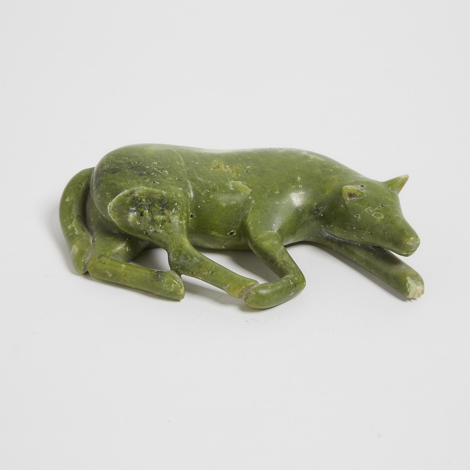 Pitseolak Niviaqsi (1947-2015) - Reclining Dog
