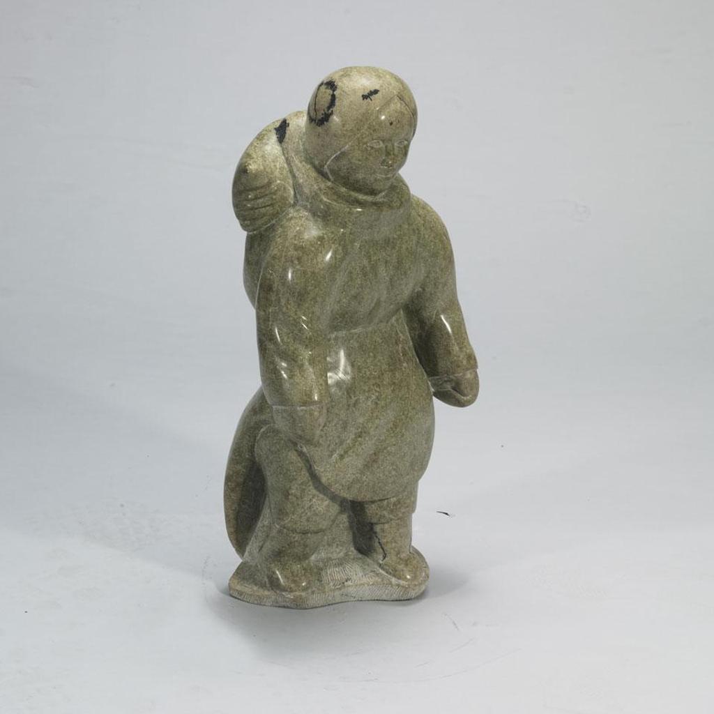 Ningiugapik Kolola (1937-1985) - Woman With Seal Across Her Back