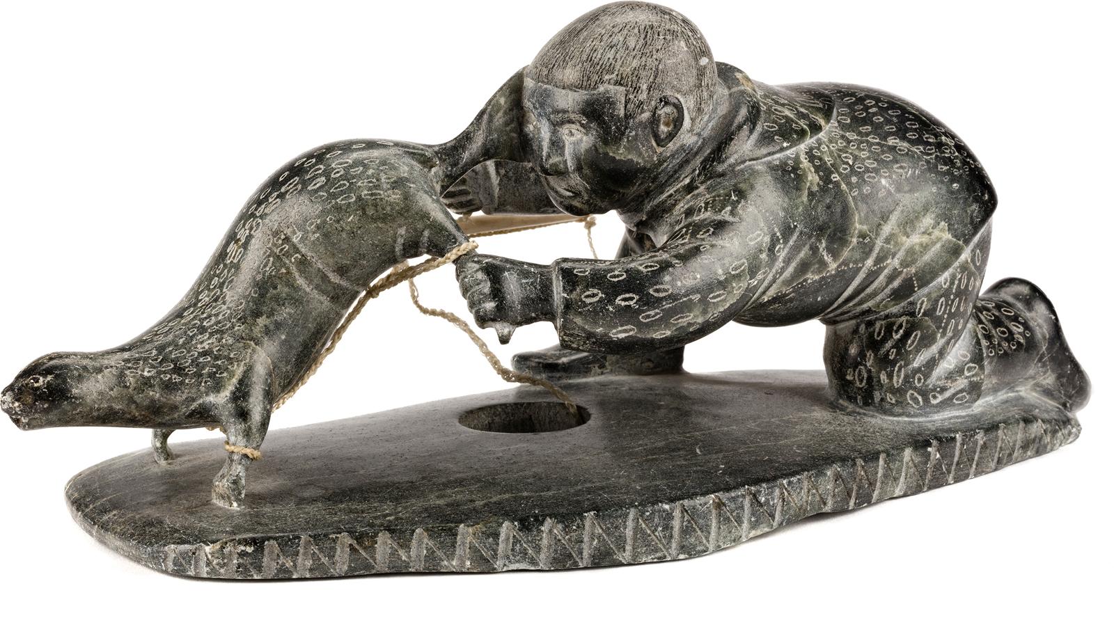 Simon Qissualu Aliqu (1926) - Captured Seal Trying To Escape