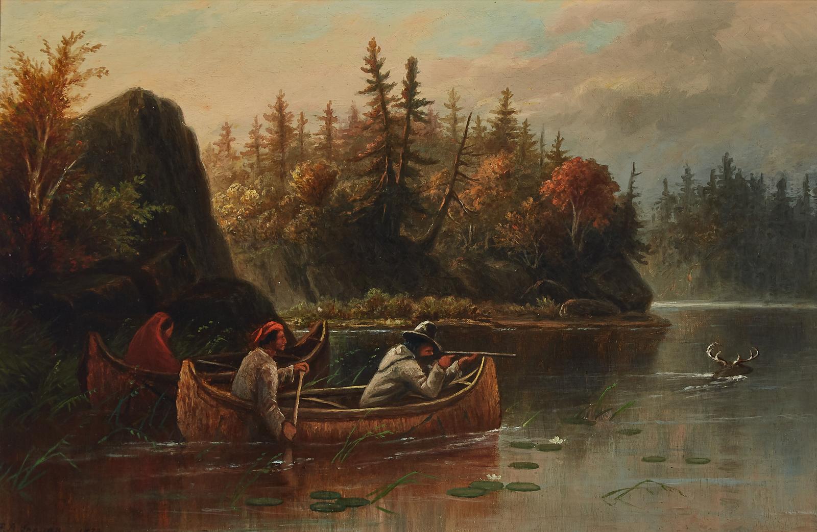 Frederick Arthur Verner (1836-1928) - Deer Hunting In Muskoka, 1873