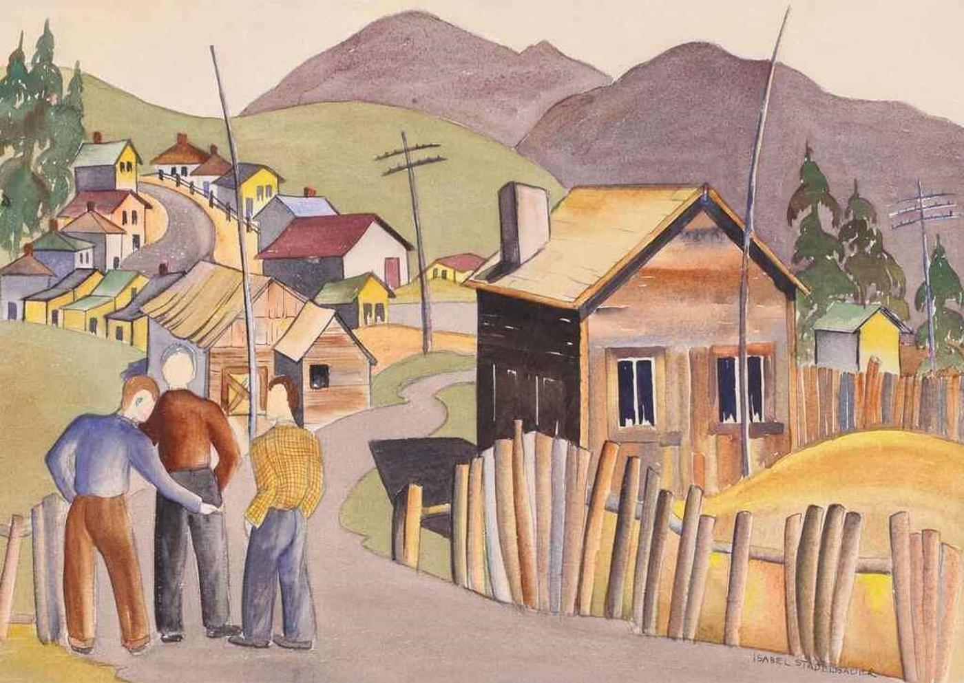 Isabel Stadelbauer (1909-2004) - Canmore, Miners Homes; 1943