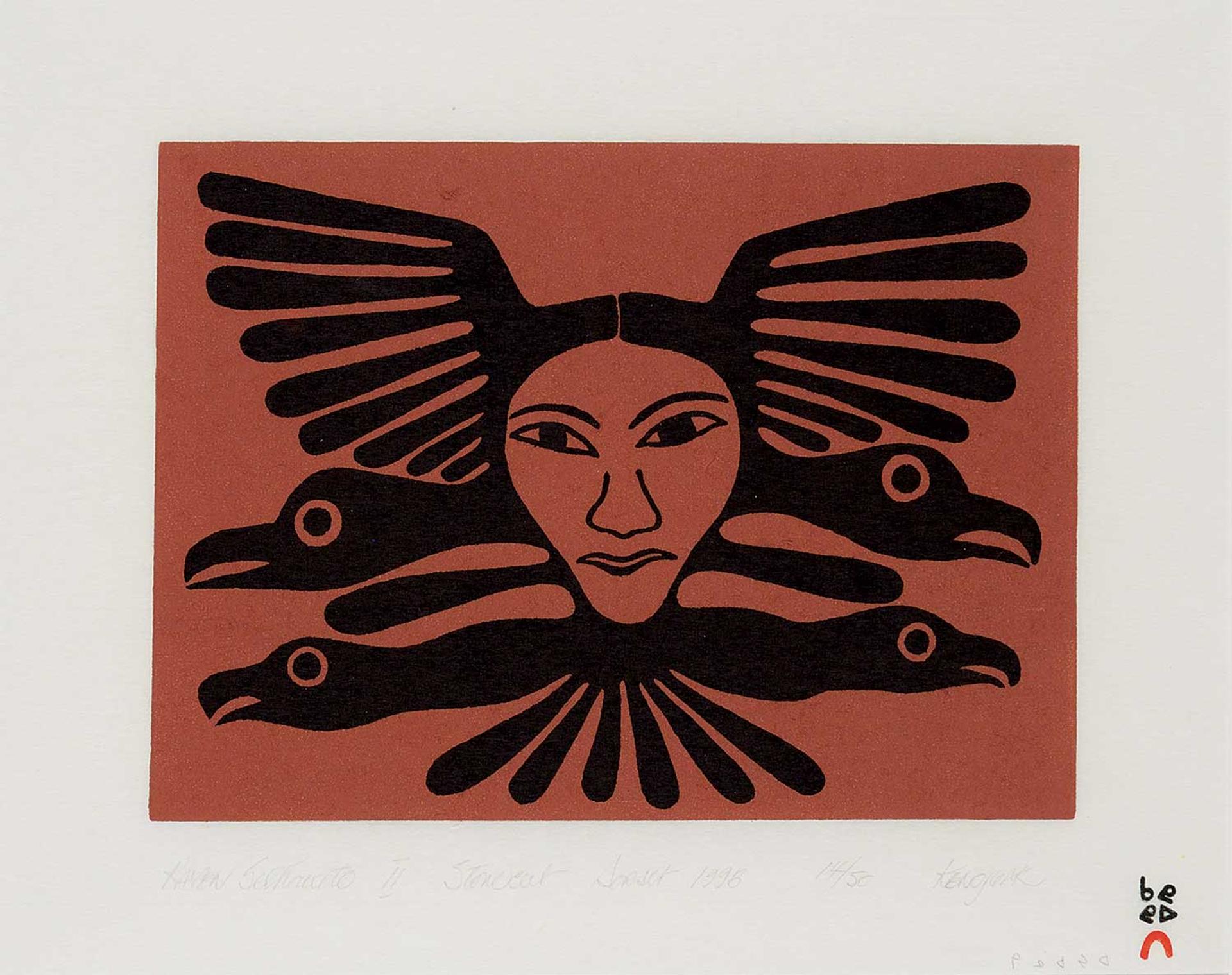 Kenojuak Ashevak (1927-2013) - Raven Silhouette II #14/50