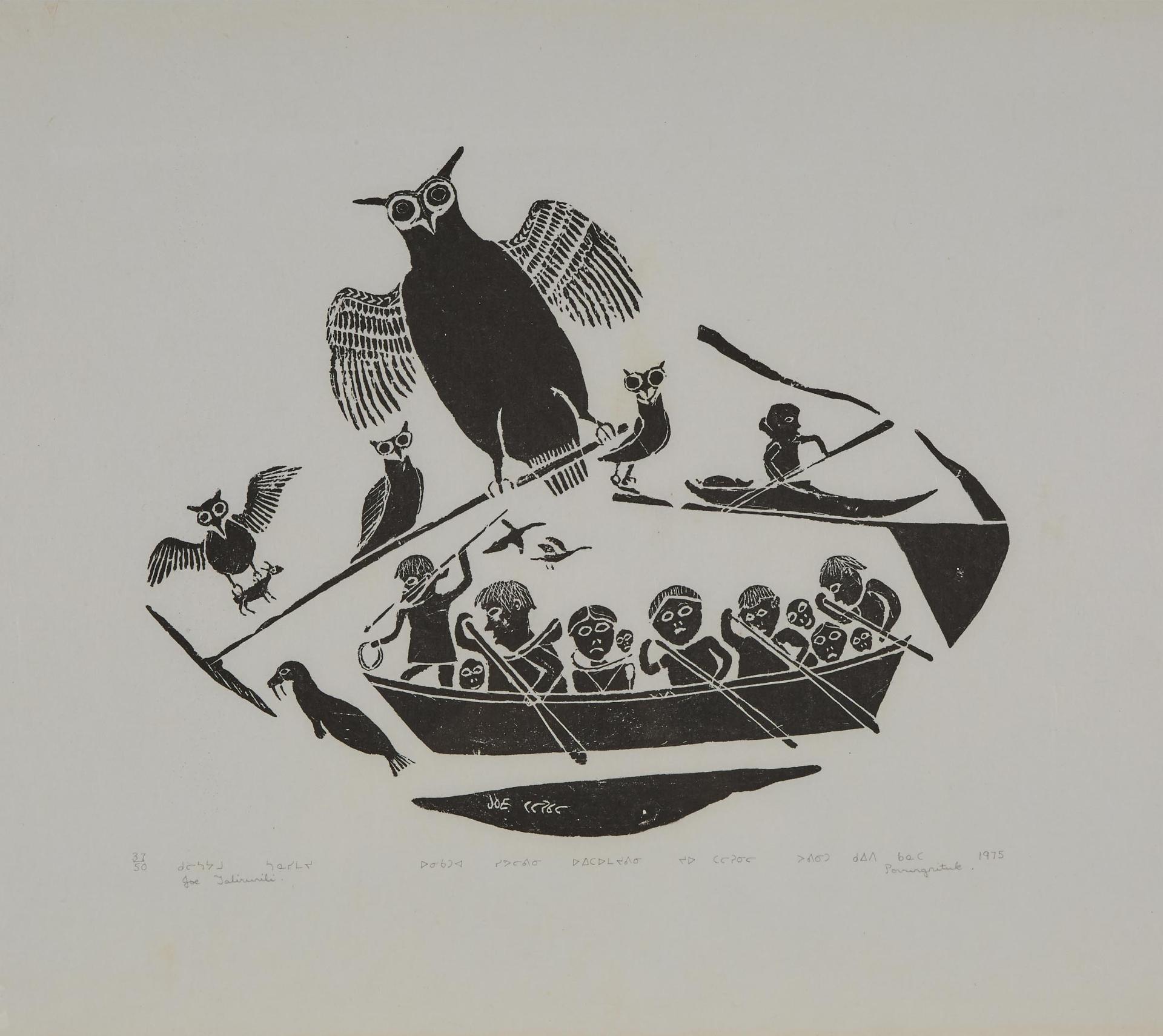 Joe Talirunili (1893-1976) - Hunters Lost In Icebergs While Hunting Seals