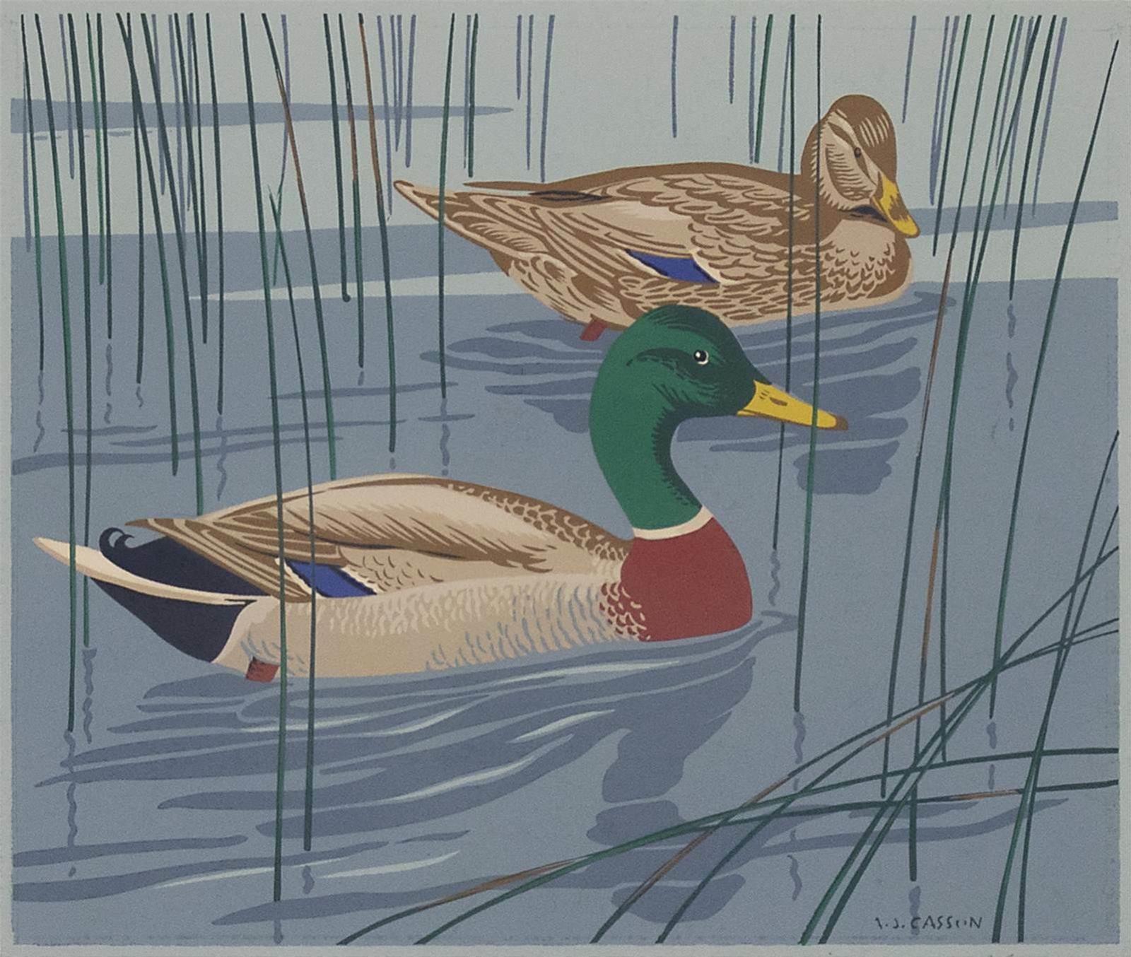 Alfred Joseph (A.J.) Casson (1898-1992) - Mallards