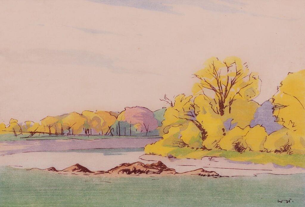 Walter Joseph (W.J.) Phillips (1884-1963) - Fall, Assiniboine River; 1931