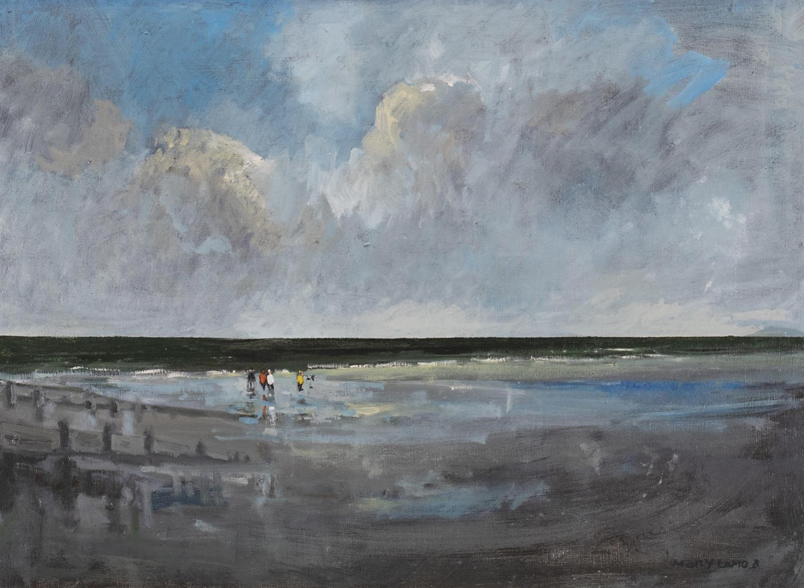 Molly Joan Lamb Bobak (1922-2014) - English Beach; Ca 1975