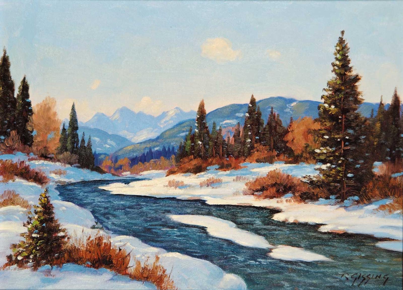 Roland Gissing (1895-1967) - Sheep River