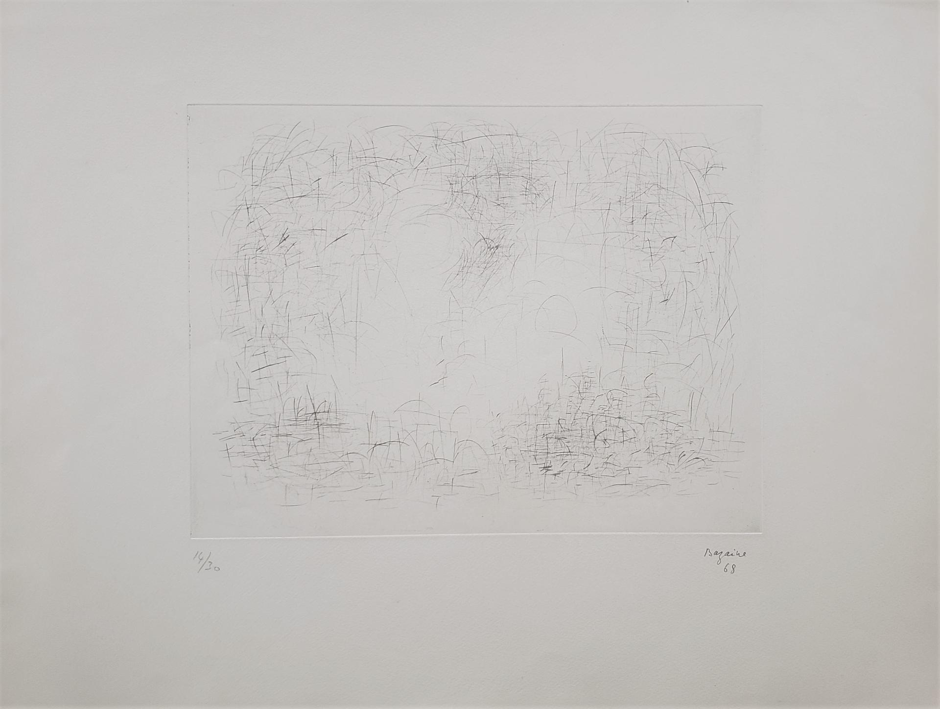 Jean-René Bazaine - Les mouettes, 1968
