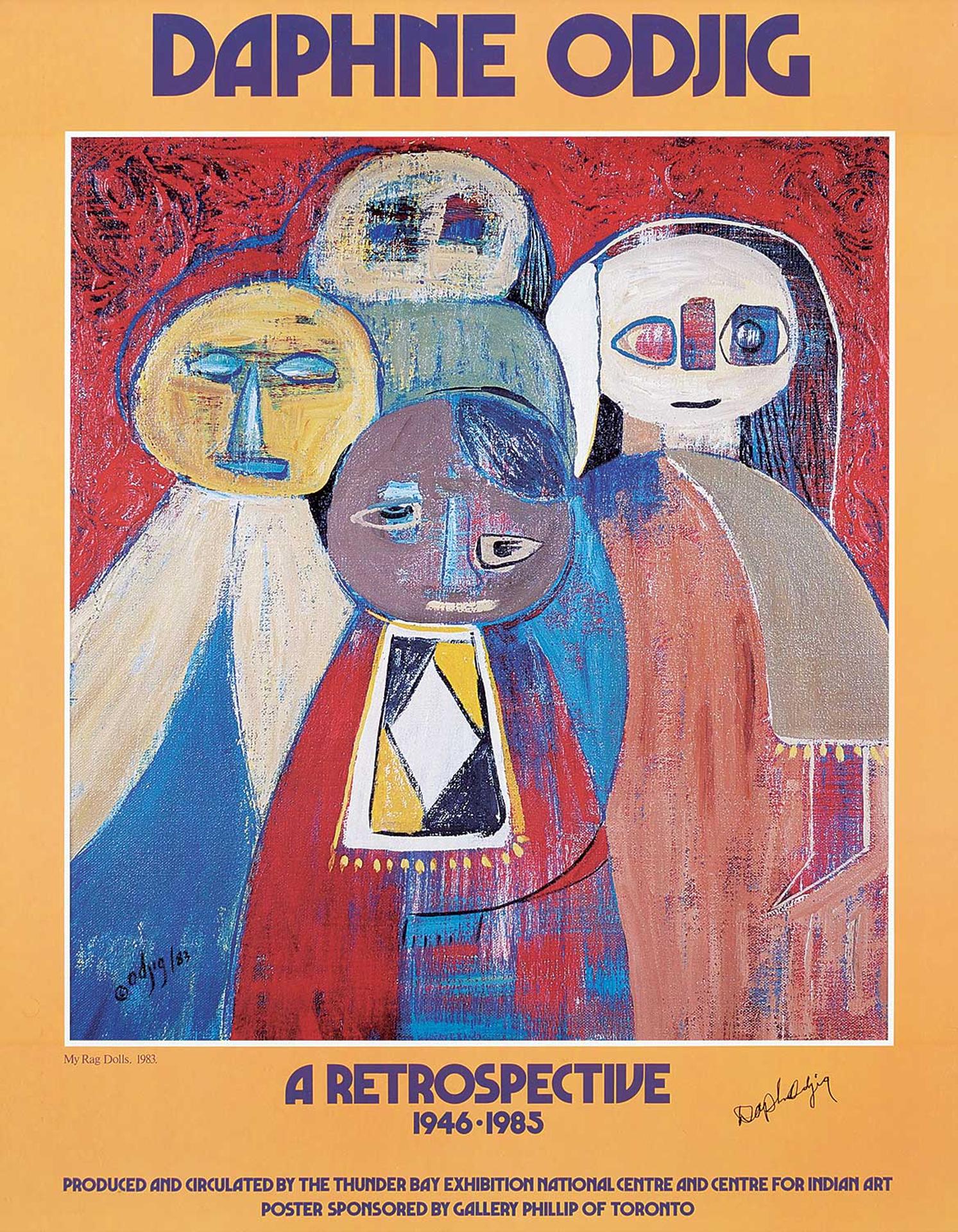 Daphne Odjig (1919-2016) - A Retrospective 1946-1985 [My Rag Dolls 1983]