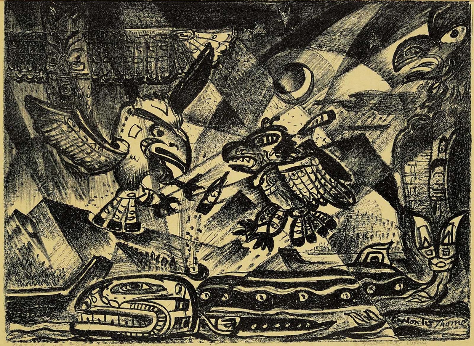 Gordon Kit Thorne (1896-1981) - Battle of the Thunderbirds