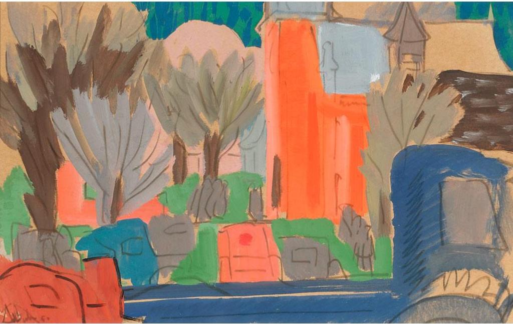 Andre Charles Bieler (1896-1989) - City Street Scene