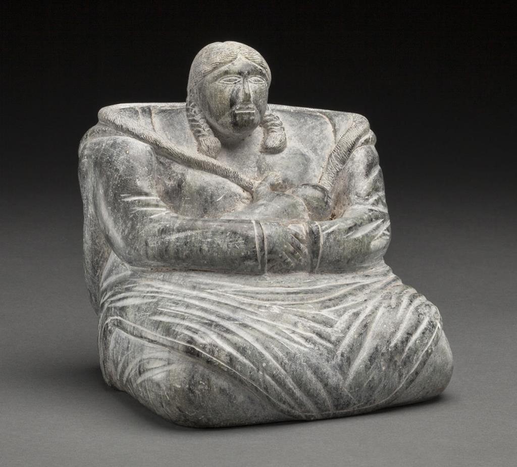 Johanesee Kalluk (1940-1974) - Clyde River, Mother Nursing a Child, c. 1967-68