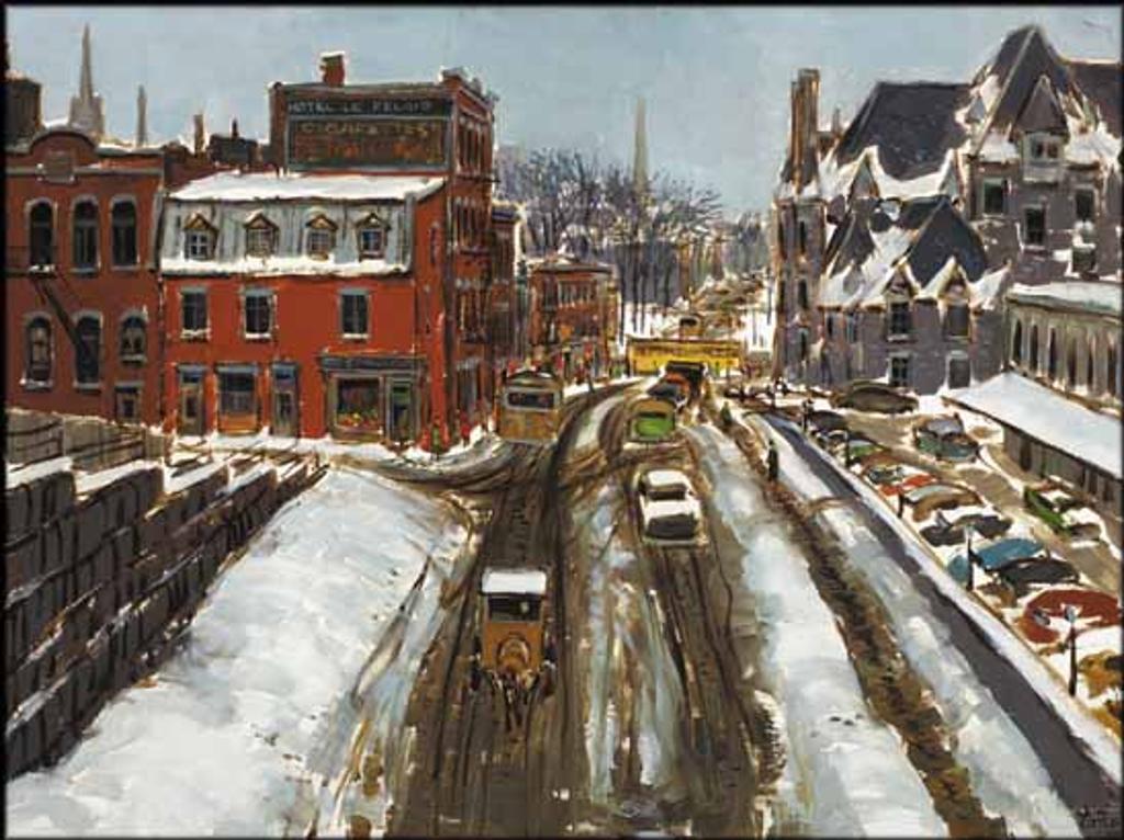 John Geoffrey Caruthers Little (1928-2024) - Old Viger Railway Station and Hotel Le Relais