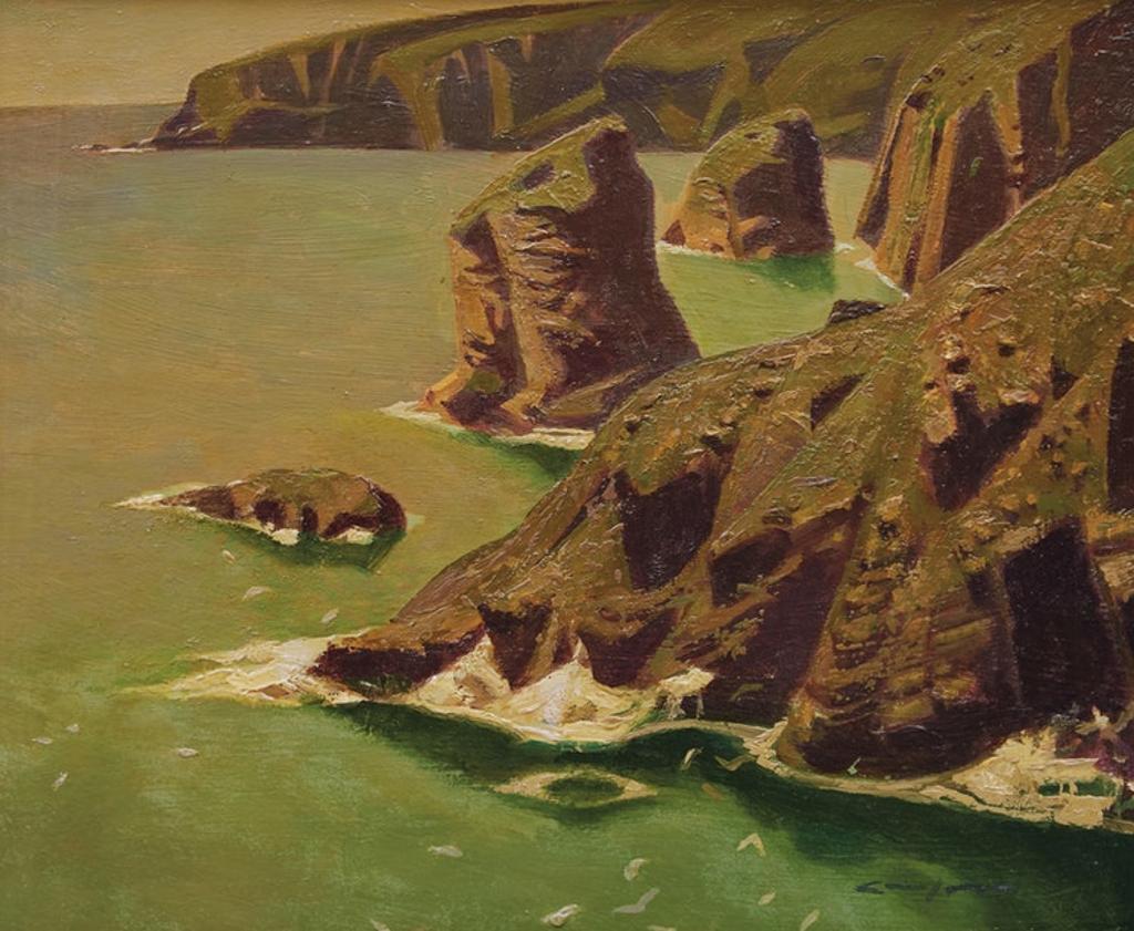 Charles Fraser Comfort (1900-1994) - Bedruthen Steps II, Near Padstowe, Cornwall, England