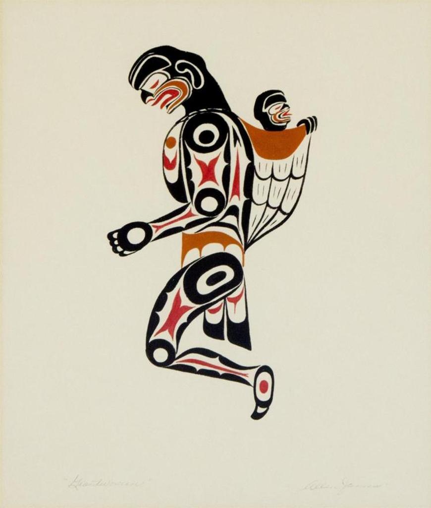 Allen James - Giant Woman watercolour
