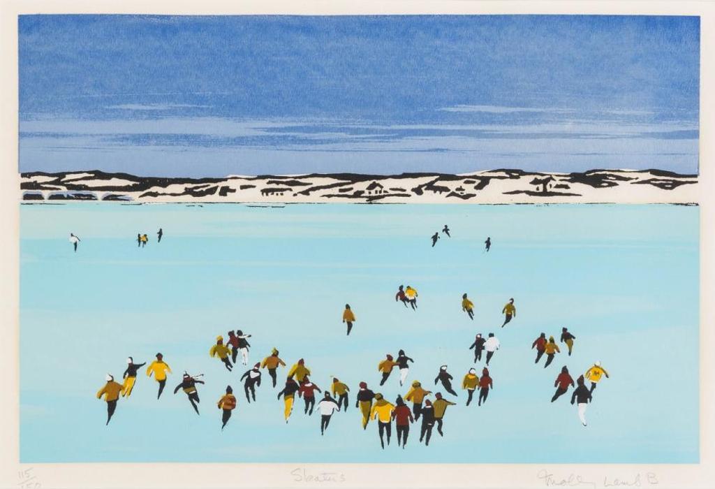 Molly Joan Lamb Bobak (1922-2014) - Skaters