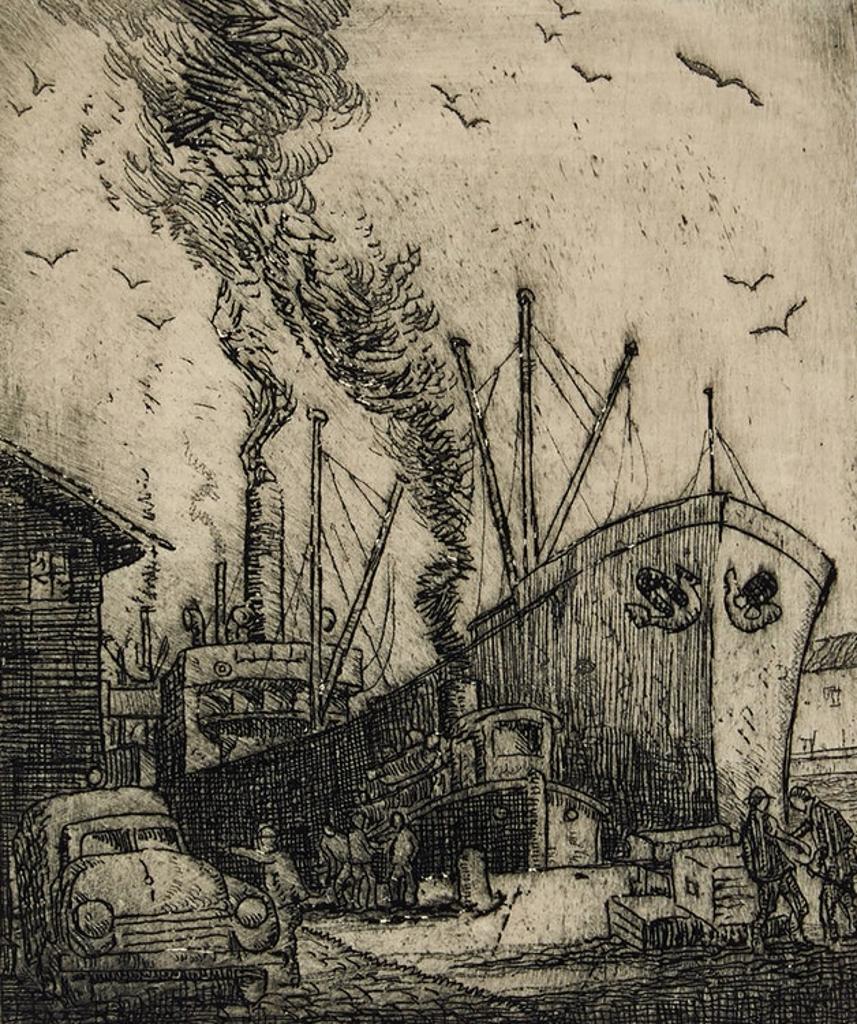 Harry Draper Wallace (1892-1977) - Docks of Toronto