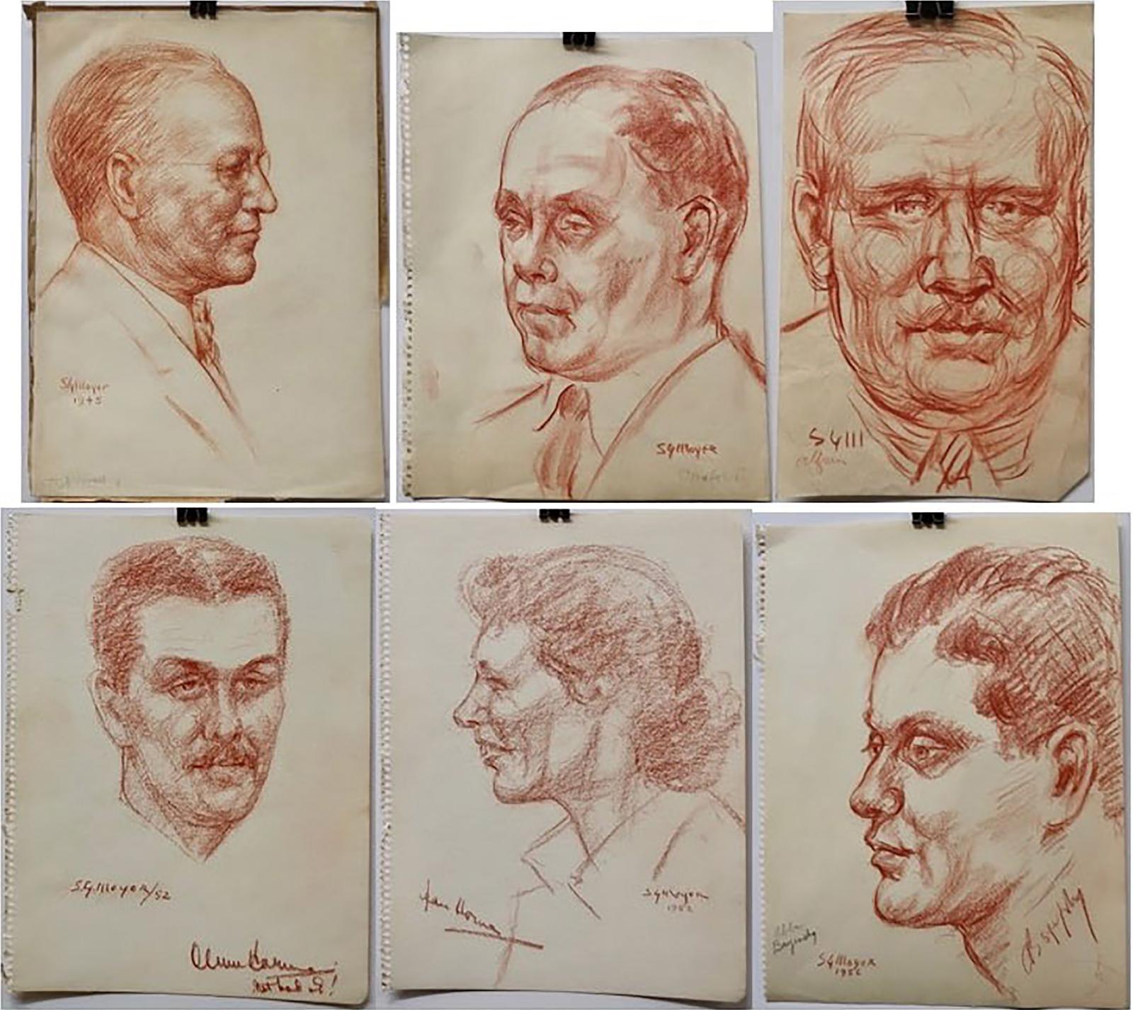 Stanley Gordon Moyer (1887-1968) - Canadian Artist Portraits (6)
