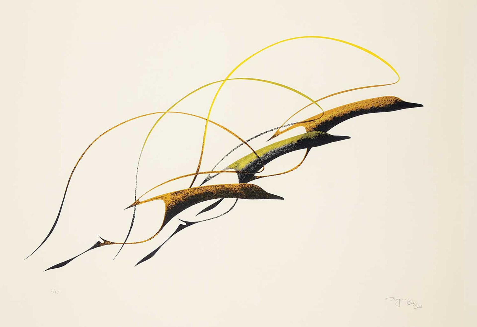 Kenneth Benjamin Chee Chee (1944-1977) - Untitled - Three Birds  #61/75