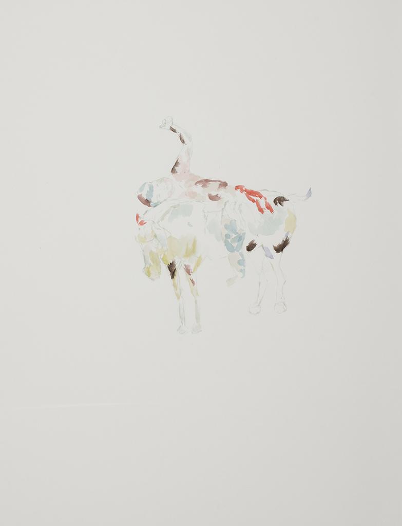 Anne Chu (1959-2016) - Study for a Boy Living on a Horse