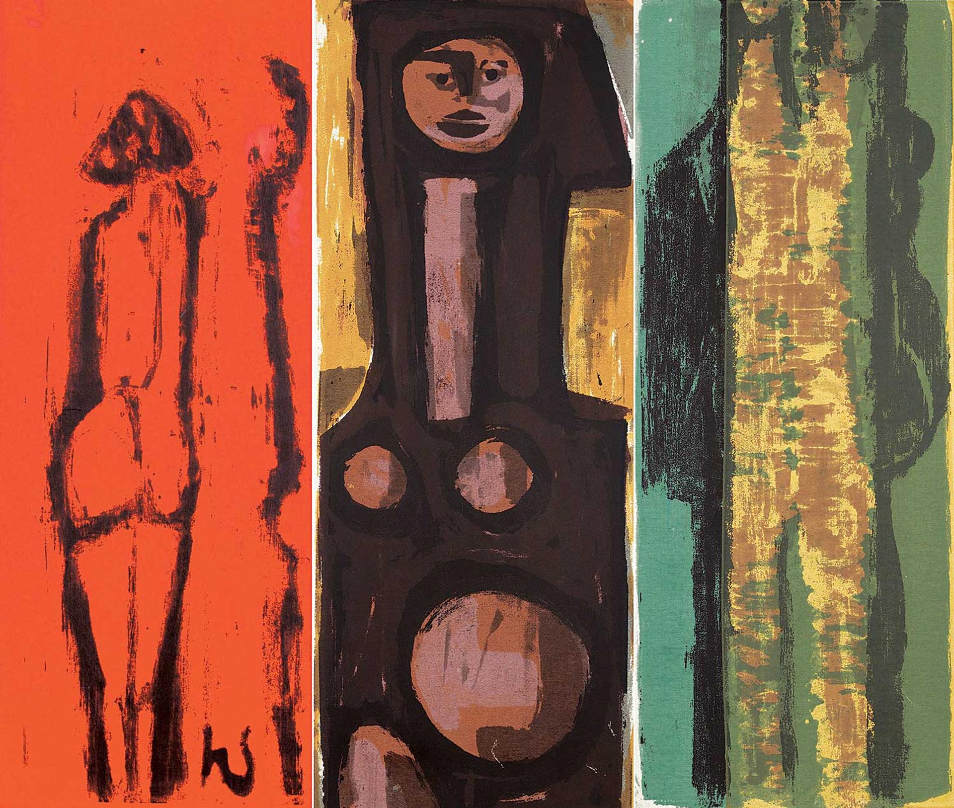 Herbert Johannes Joseph Siebner (1925-2003) - Night / Couple / Mature Girl / Shame / Guardian #13/100
