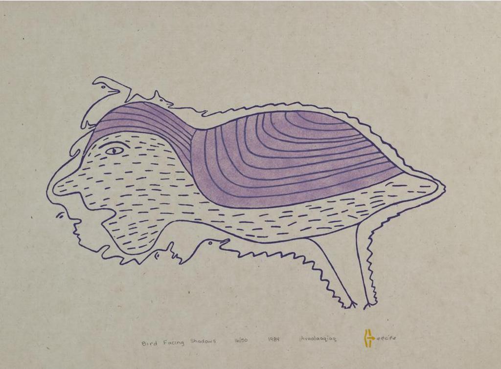 Irene Avaalaaquiaq Tiktaalaaq (1941) - Bird Facing Shadows