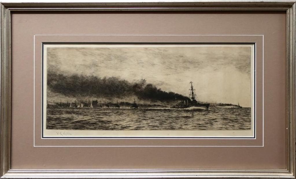 William Lionel Wyllie (1851-1931) - Hms Champion And The 13th Flotilla - Jutland