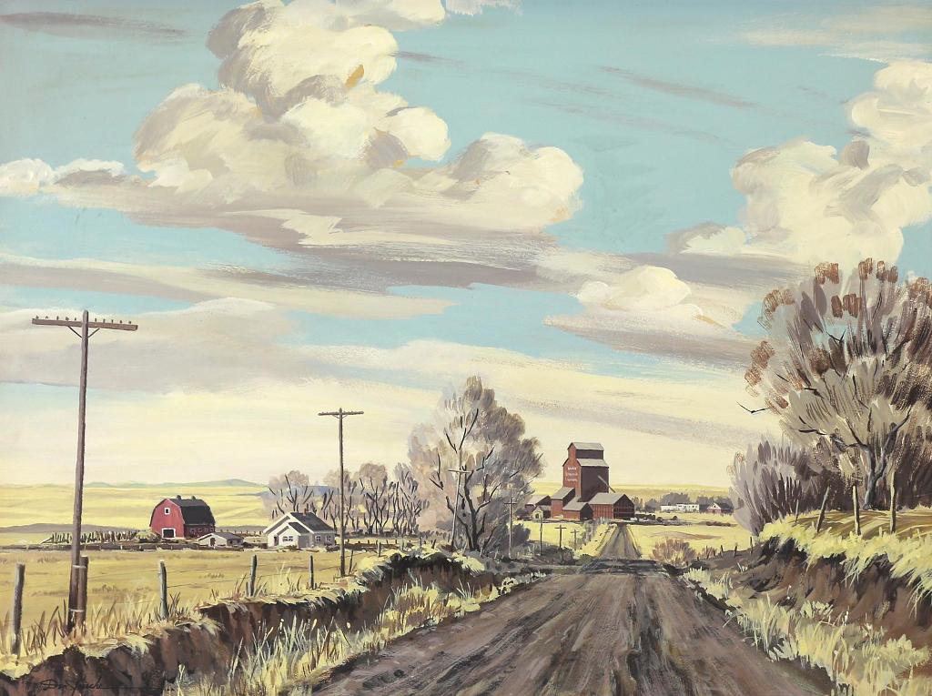 Don Frache (1919-1994) - Approaching Town