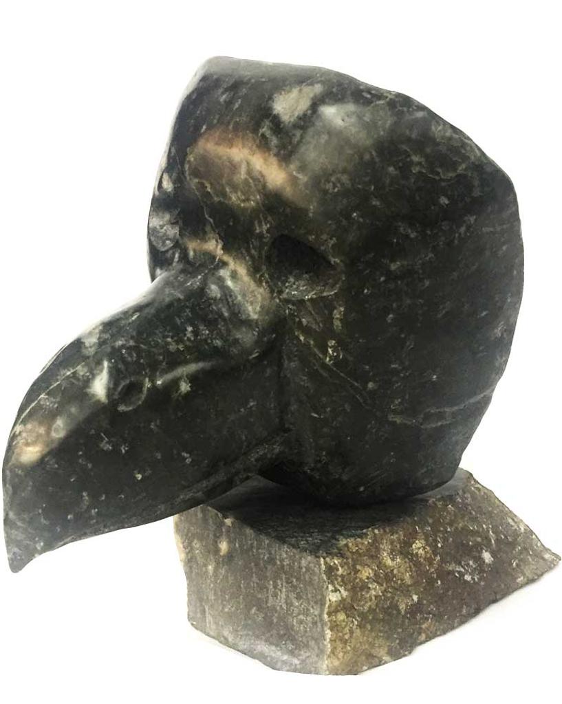 Leonard Ogruk - Ceremonial bird mask on base