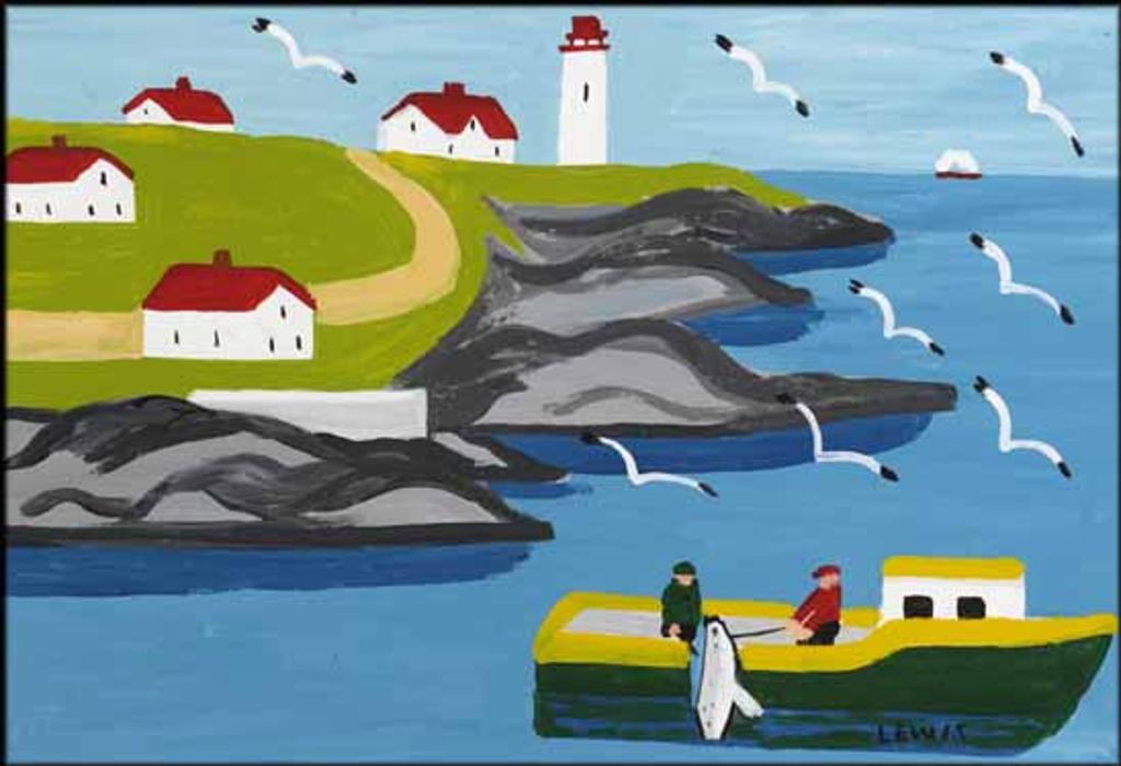 Maud Kathleen Lewis (1903-1970) - Harbour Scene