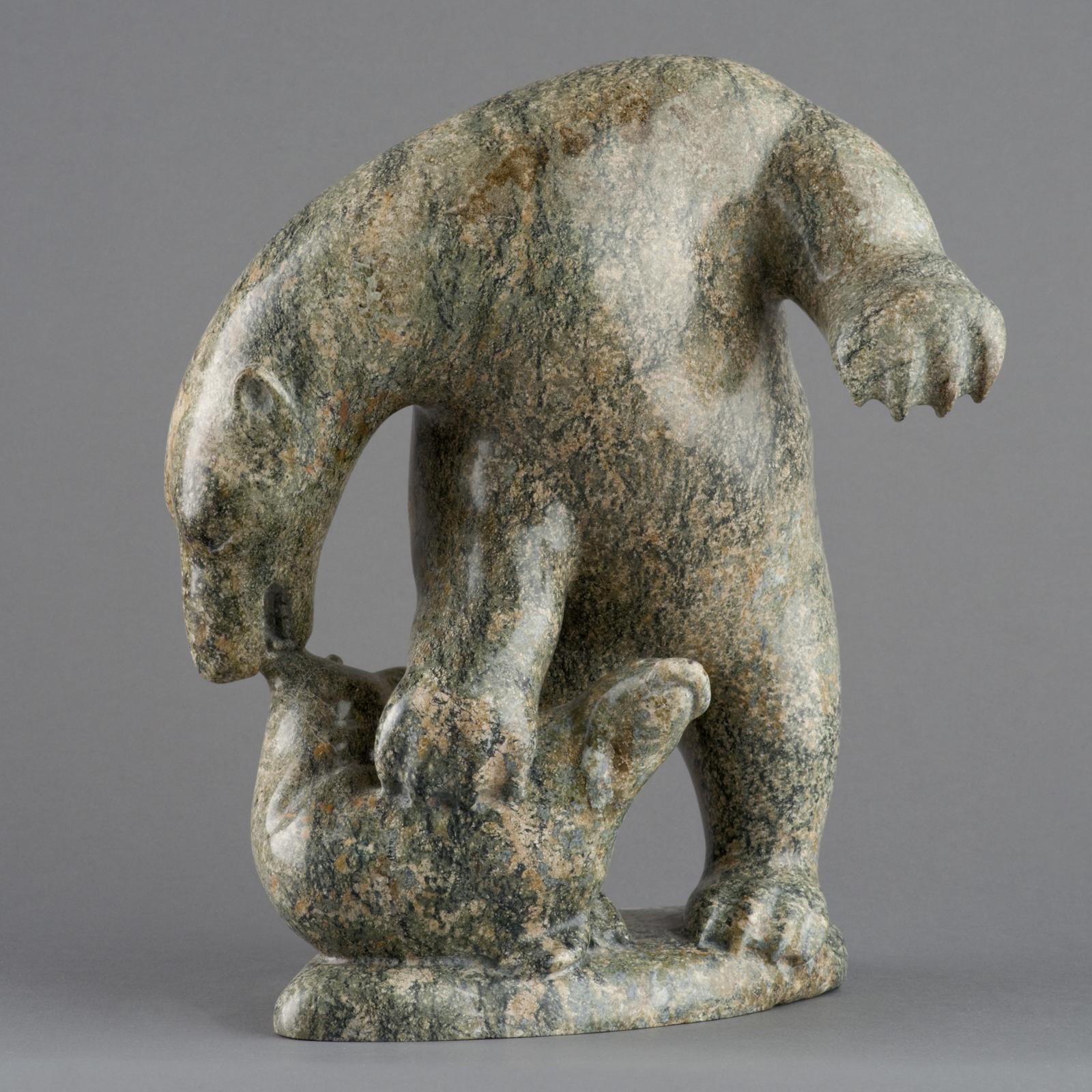 Jackoposie Oopakak (1948-2015) - Bear With Seal
