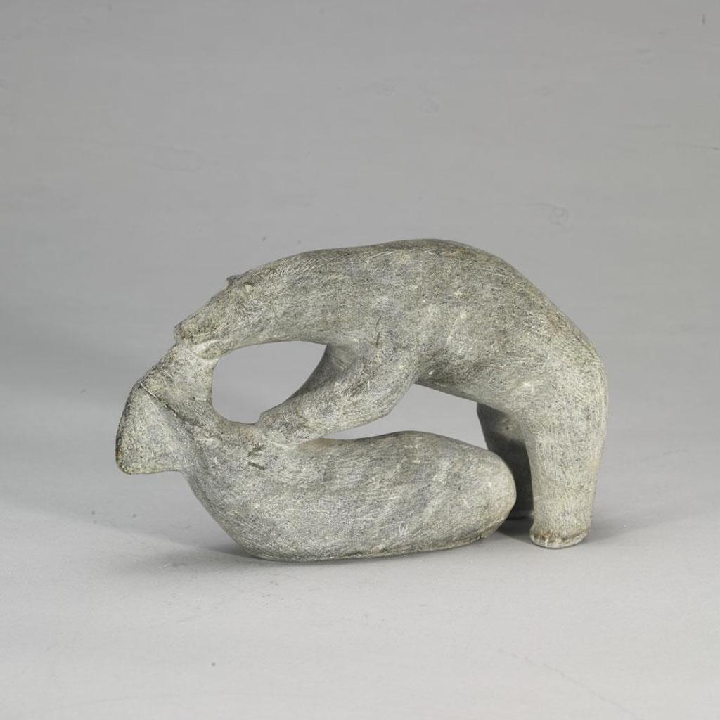 George Kopak Tayarak (1931-1990) - Polar Bear Eating Whale