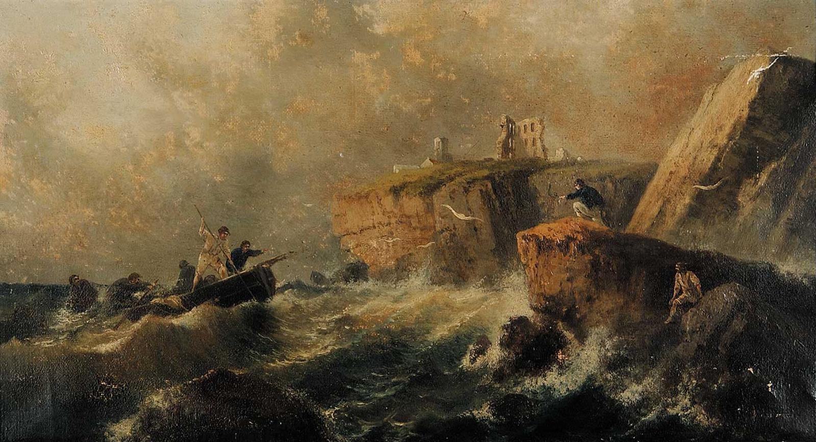 James Wilson Carmichael - Tynemouth Castle North Underline
