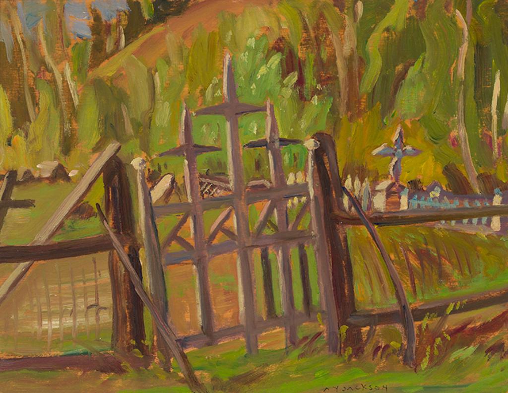 Alexander Young (A. Y.) Jackson (1882-1974) - Indian Cemetery, Quesnel, BC