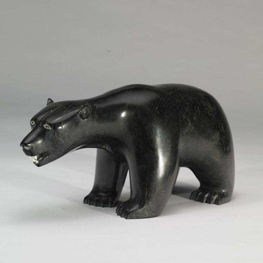 Ashevak Tunnillie (1956-2018) - Polar Bear With Inset Teeth