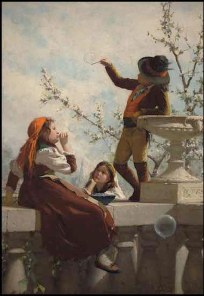 George Agnew Reid (1860-1947) - Blowing Bubbles