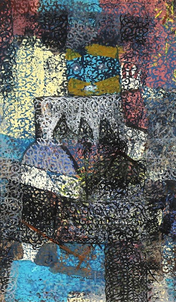 Maxwell Bennett Bates (1906-1980) - Masked Figure; 1961