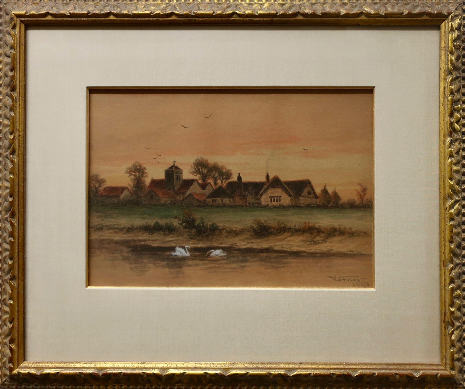 Frederick Arthur Verner (1836-1928) - English Village