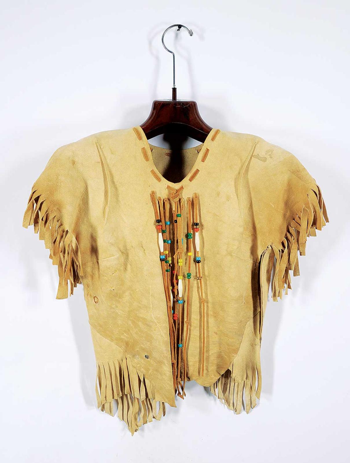 First Nations Basket School - Buckskin Shirt with Beads