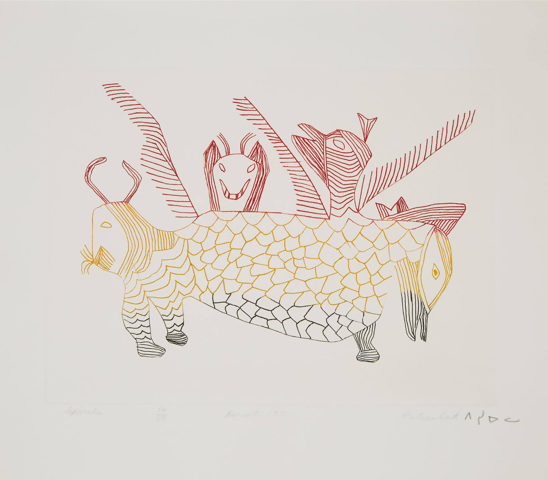 Pitseolak Ashoona (1904-1983) - Spirits