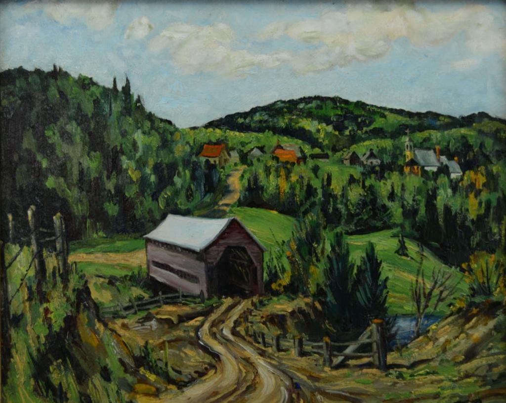 Frederick Joseph (Fred) Ross (1927-2014) - Covered Bridge at Dubanel