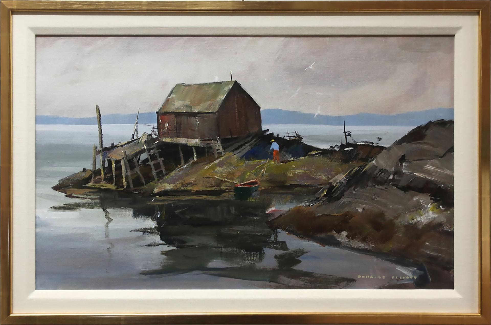 Douglas Ferfguson Elliott (1916-2012) - Motif At Blue Rocks, Nova Scotia
