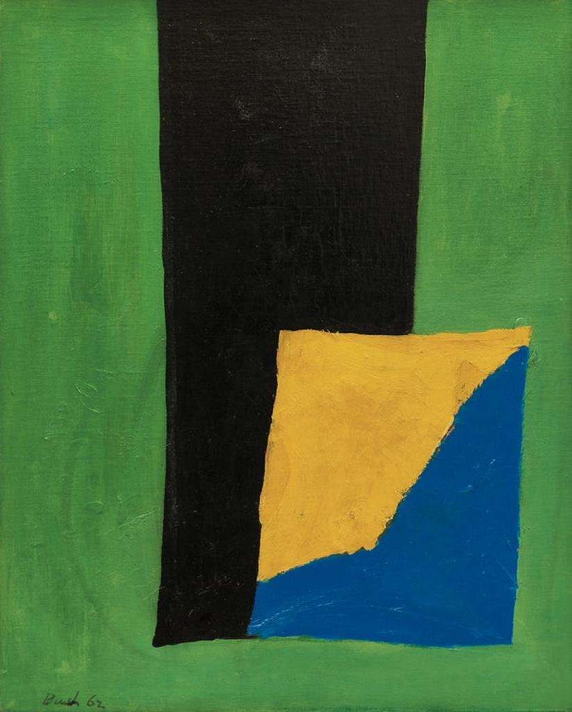 Jack Hamilton Bush (1909-1977) - Ochre Blue Square