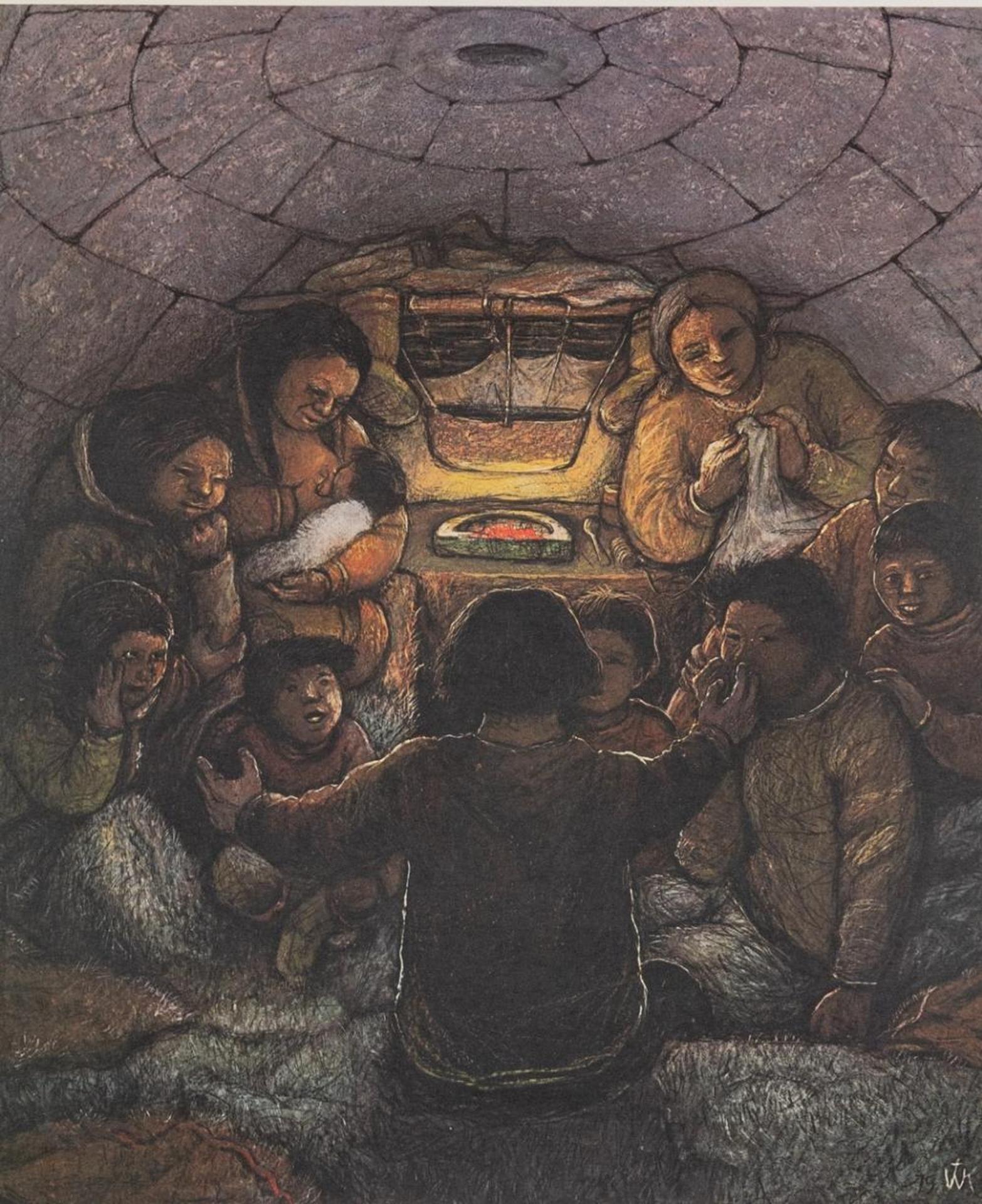 William Kurelek (1927-1977) - a winter pastime.