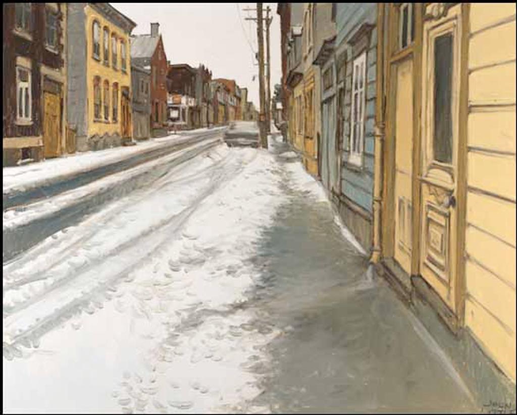 John Geoffrey Caruthers Little (1928-2024) - Le printemps, rue Bagot, Québec