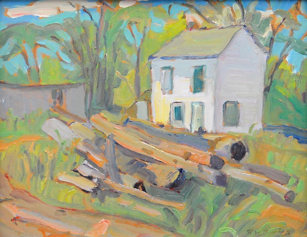 Ralph Wallace Burton (1905-1983) - Glen Tay, House and Logs