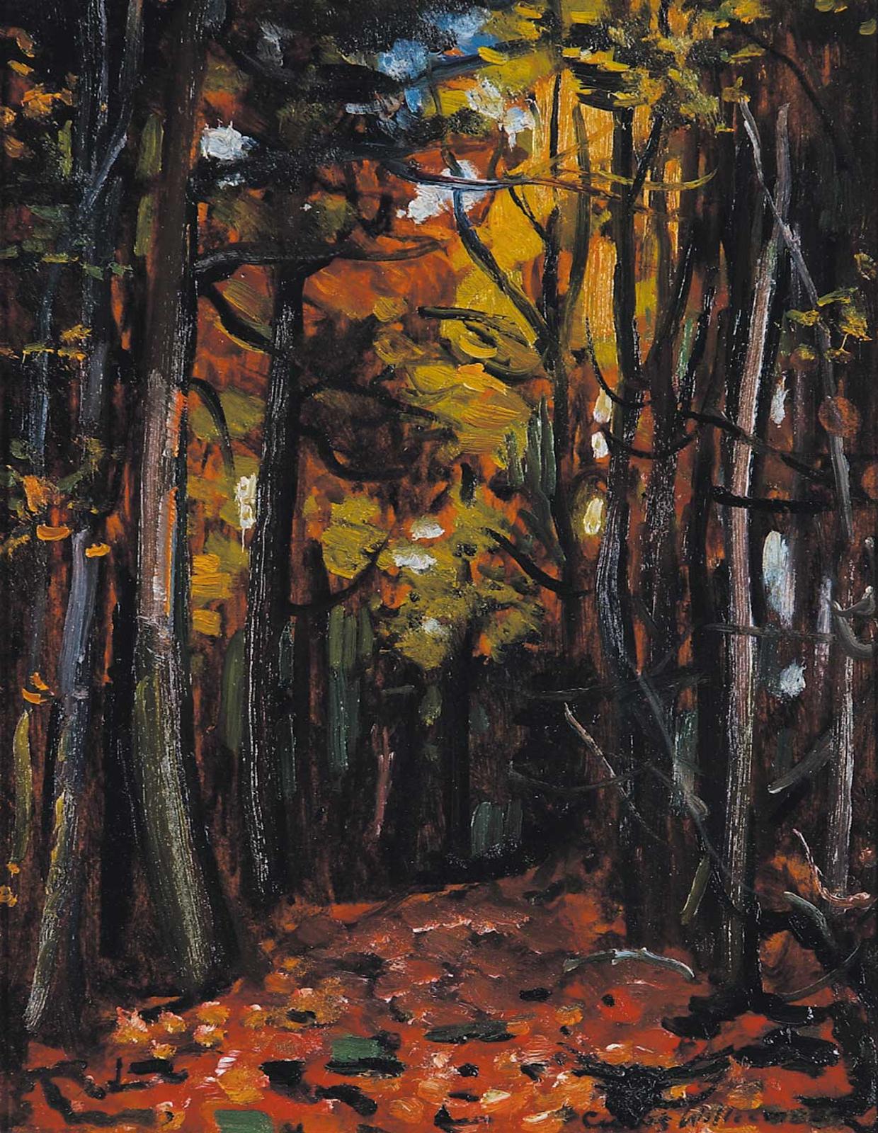Albert Curtis Williamson (1867-1944) - Wooded Interior