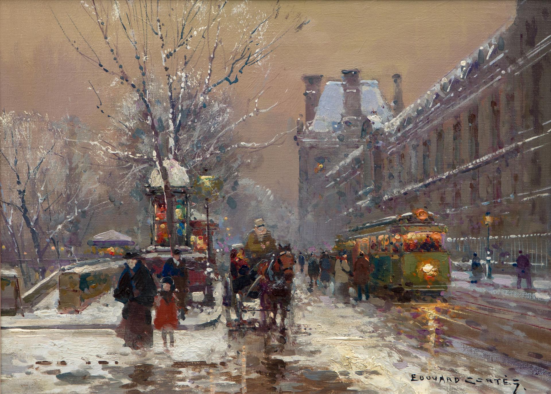 Édouard Cortès - première neige, c. 1950