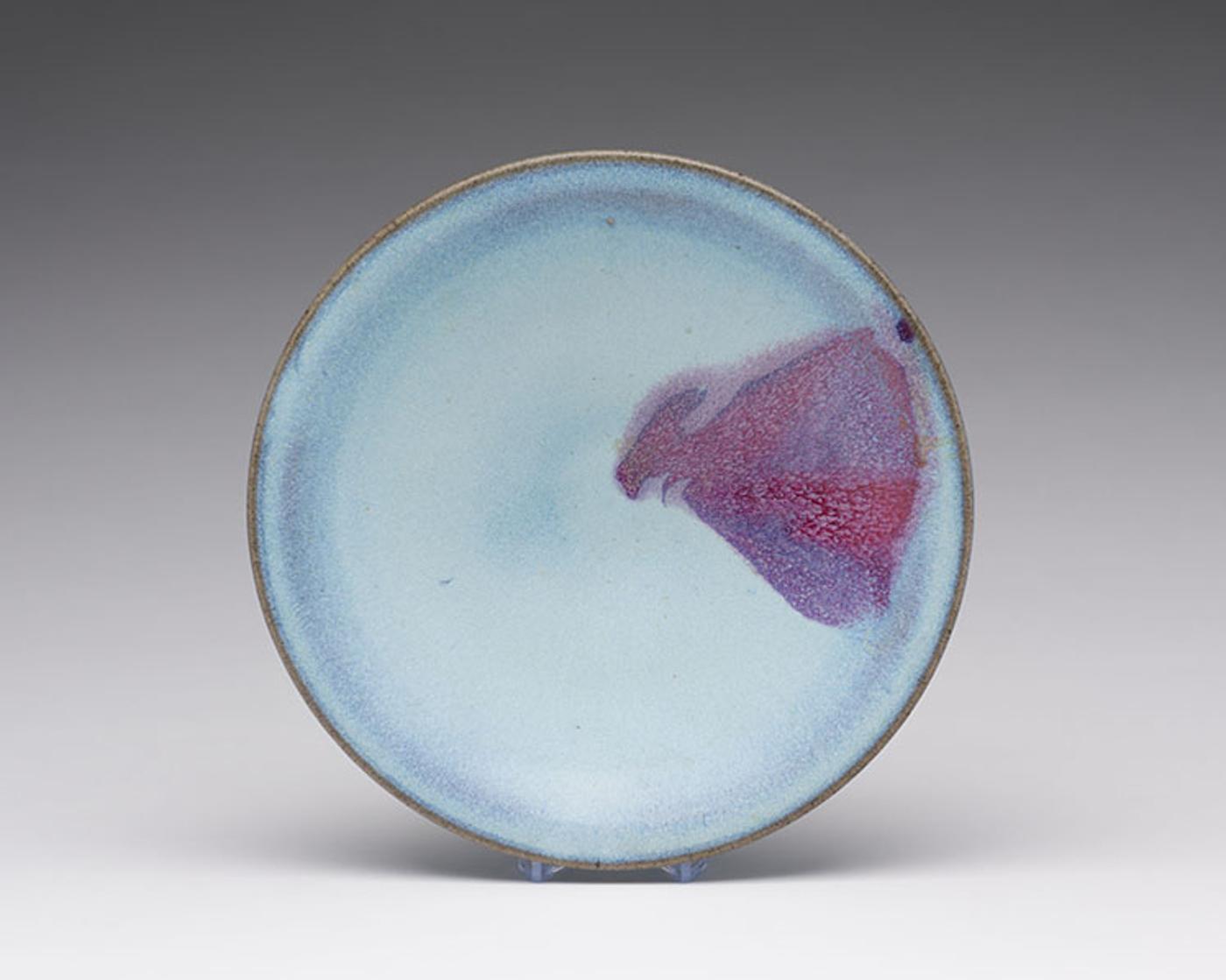 Chinese Art - A Chinese Purple-Splashed Jun Dish, Ming Dynasty