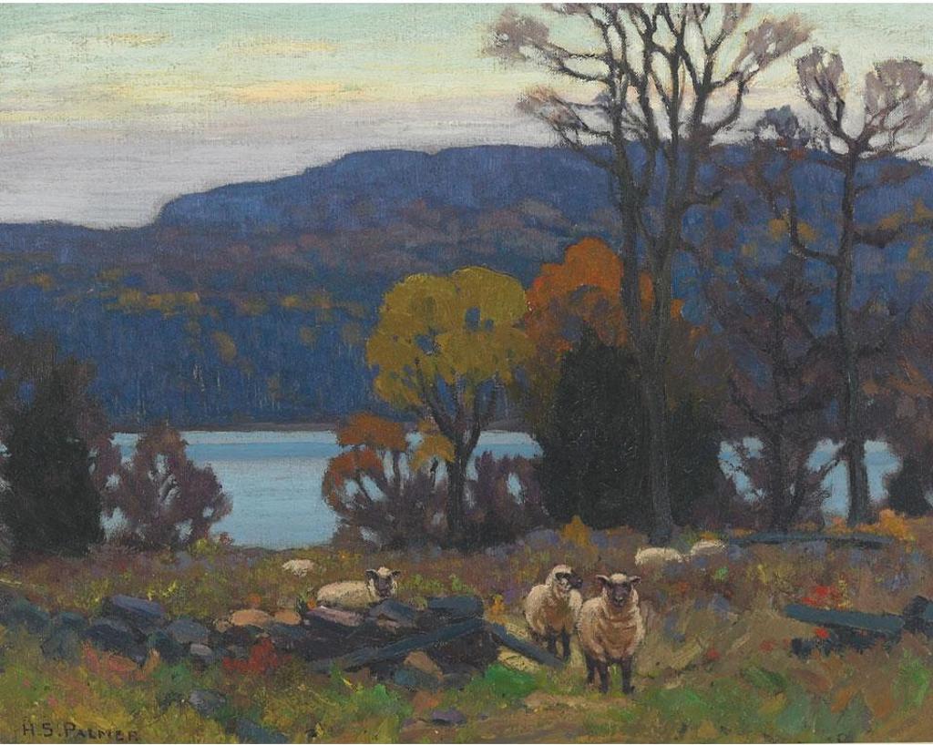 Herbert Sidney Palmer (1881-1970) - Evening, Mountain Lake, Haliburton